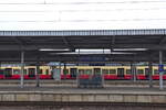 Blick über den Bahnhof Terminal 5 der bis zum 19.