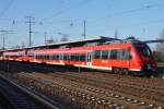 Hier 442 135-0 und 442 634-2 als RE7 (RE18712) von Dessau Hbf.