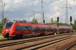 Hier 442 329-9 als RB14 (RB18571) von Berlin Schönefeld Flughafen nach Senftenberg, bei der Ausfahrt am 1.7.2013 aus Berlin Schönefeld Flughafen.