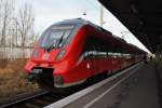 Hier 442 828-0 als RB14 (RB18920) von Berlin Schönefeld Flughafen nach Nauen, dieser Triebzug stand am 18.1.2014 in Berlin Schönefeld Flugahfen.