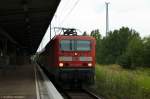 143 333-3 mit der RB14  Airportexpress  (RB 18924) von Berlin-Schönefeld Flughafen nach Nauen in Berlin-Schönefeld Flughafen.