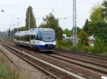 NEB VT 735 nach Gesundbrunnen fährt am 24.09.2014 durch Berlin-Karow.