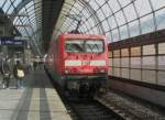 Hier 114 030-0 mit einer RB14 von Nauen nach Senftenberg, dieser Zug stand am 1.4.2010 in Berlin Spandau.