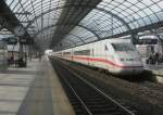 Hier 808 021-0  Lbbenau/Spreewald  und 402 012-9  Potsdam  als ein ICE10 von Berlin Ostbahnhof nach Kln Hbf.