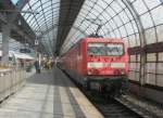 Hier 114 030-0 mit einer RB14 von Nauen nach Senftenberg, bei der Enfahrt am 1.4.2010 in Berlin Spandau.