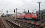 Mit einer RB zum Berliner Hbf verlässt 143 931 am 28.03.15 den Bahnhof Spandau.