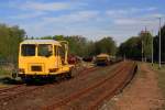 SKL 02 der Regio Infra Service, abgestellt im Bahnhof Berthelsdorf, 27.04.09