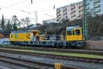 DB Netz Instandhaltung 9146 002-7 am 09.01.21 in Bingen Hbf vom Bahnsteig aus fotografiert