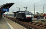 Am 02.12.19 unternahm das DB-Werk Dessau mit 189 287 Probefahrten. Auf dem Rückweg zum Standort Dessau pausierte die MRCE-Lok zwecks Richtungswechsel kurz in Bitterfeld.