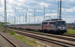 115 509 wurde mit dem PbZ 2466 Leipzig - Berlin am 17.05.12 in Bitterfeld auf die Seite genommen.