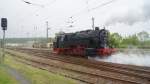 am 22 Mai 2010  95027 dampft vom Stellwerk in Blankenburg Harz weg um einzukreuzen und aufs Gelnde von Brcke e.V.