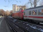 Die Seitenansicht einer BR101 im Bonner HBF.16.2.10.