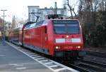 146 028 RE5 bei der Einfahrt in den Hbf Bonn - 16.12.2013