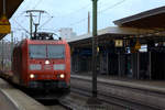 185 168-2 bei der Durchfahrt in Braunschweig Hbf.