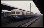 Dieseltriebwagen 634661 am 5.4.1989 um 16.40 Uhr im Hauptbahnhof Braunscheig.