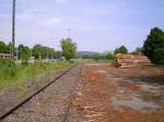 Gtergleis des Bahnhofes Breisach am 10.05.2009.