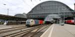 Große Zugvielfalt im Bremer Hauptbahnhof.