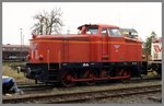 Henschel Stangenlok EVB 274 am 27.10.1996 im Bahnhof Bremervörde.