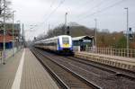 Der InterConnex von Leipzig Hbf nach Warnemnde durchfhrt am 06.12.08 Burgkemnitz in Richtung Berlin.