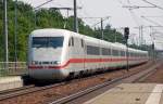 Ein ICE 1 fuhr am 16.06.11 als ICE 703 durch Burgkemnitz mit Ziel Leipzig.