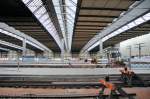 Grobaustelle Chemnitz Hbf am 02.03.10 (I): Gespenstische Ruhe in der Haupthalle