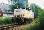 Im Juli 1997 wurde auf der Wrschnitztalbahn zwischen Chemnitz-Hbf und Chemnitz-Zwnitzbrcke der Gleiskrper erneuert.