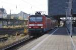 Am 30.10.2010 verlies die 143 339-0 den Chemnitzer Hbf.