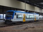 Am 27.4.11 ist 650 055 von der FEG als ersatz fr ein Treibwagen der City Bahn im Einsatz hier in Chemnitz HBF