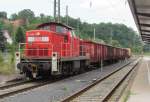 294 598-8 steht am 10. August 2012 mit der bergabe Coburg - Bamberg auf Gleis 6 im Bahnhof Coburg.