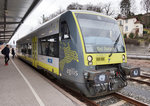 VT 650.704 als ag 84574 (Bayreuth Hbf - Lichtenfels - Bad Rodach), am 20.3.2016 beim Halt in Coburg.