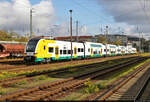 3462 504-6 (Siemens Desiro HC) parkt in Cottbus Hbf nördlich des Bahnsteigs 9/10.

🧰 Ostdeutsche Eisenbahn GmbH (ODEG)
🕓 5.11.2022 | 11:42 Uhr