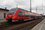 Hier 442 709-2 als RB43 (RB28892) von Cottbus nach Calau(NI), dieser Triebzug stand am 11.7.2014 in Cottbus.