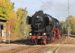 52 8195 am 06.10.2012 beim Umsetzten im Bahnhof Crailsheim.