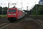 101 096-6 mit dem IC 2385 nach Karlsruhe am Abend des 29.06.13 beid er Ausfahrt aus Darmstadt Hbf.