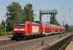 146 115 mit RB 26565 (Offenburg–Neuenburg [Baden]) am 14.05.2011 in Denzlingen