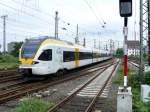 ET 5.01 der Eurobahn bei der Einfahrt in den Dortmunder Hauptbahnhof am 17.5.2009