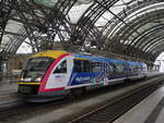Desiro 642 832  Müglitztalbahn  noch in Farbgebung der insolventen Städtebahn Sachsen jetzt unterwegs für die MRB als RB34 nach Kamenz; Dresden Hbf., 09.03.2020  