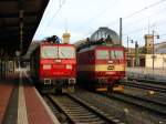 180 013-5 der DB und 371 003-5 der CD im Dresdner HBF.10.05.09.