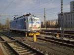 DIe Tschechische  Kndelpresse   371 002-7 steht am 26.03.2010 am Dresdener HBF.