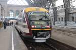 642 843 des VVO (Verkehrsverbund Oberelbe) in Dresden Hbf, er fhrt mit dem SB34 nach Kamenz.