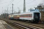 101 001-6  Rheingold  DB mit 111 001-4 DB, Rheingoldwagen und Liegewagen in Düsseldorf Oberbilk und fuhr weiter nach Hamburg, am 31.01.2024.