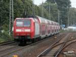 Am 27.7 durchfuhr 146 030 mit einem RE Düsseldorf Oberbilk in Richtung Köln.