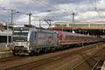 193 806-7 Railpool mit einem Eishockeysonderzug von Wolfsburg nach Düsseldorf Hbf, am 29.01.2017.