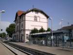 Der Bahnhof Endingen am Kaiserstuhl am 25.05.2009.