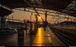 Morgenstimmung im Erfurter Hauptbahnhof am 1. Juni 2017.