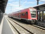 Hier eine RB23 von Saalfeld(Saale) nach Erfurt Hbf., bei der Einfahrt am 28.8.2009 in den Erfurter Hbf.