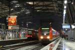 Mein 500.Bild auf Bahnbilder.de: 612 027 steht am 19.12.2009 in Erfurt Hbf.