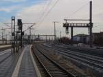 Bauarbeiten fr Einbindung der neuen NBS in Erfurt Hbf; 30.11.2011