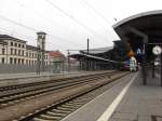 Bahnsteig 2 und 3a am 20.06.2012 in Erfurt Hbf.