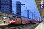 146 007 mit dem RE2 am 26.11.11 in Essen HBF.